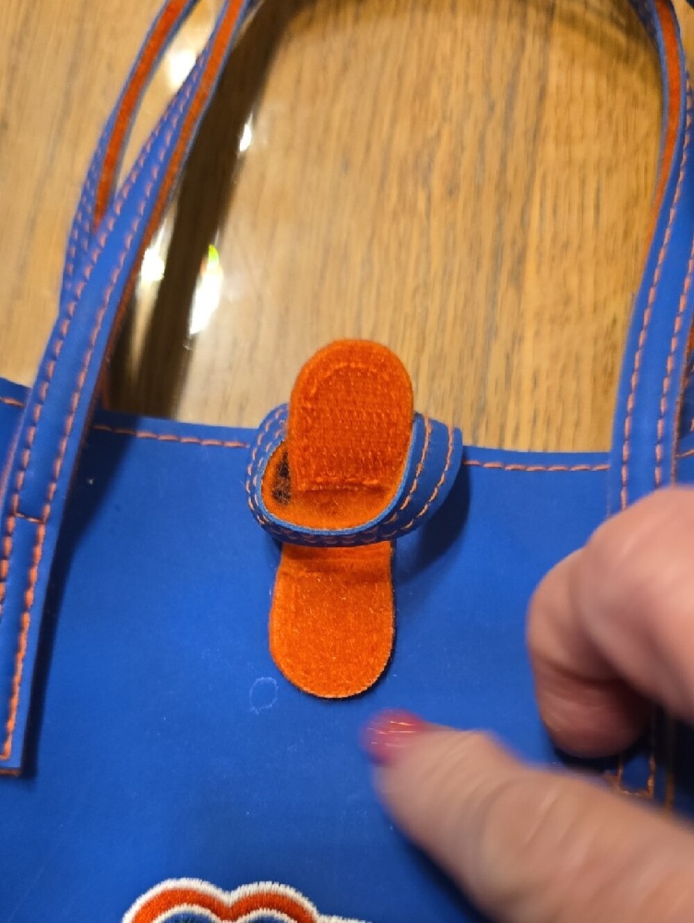 University Of FLORIDA Gators Blue Tote Bag with Alligator Patch - Picture 4 of 6